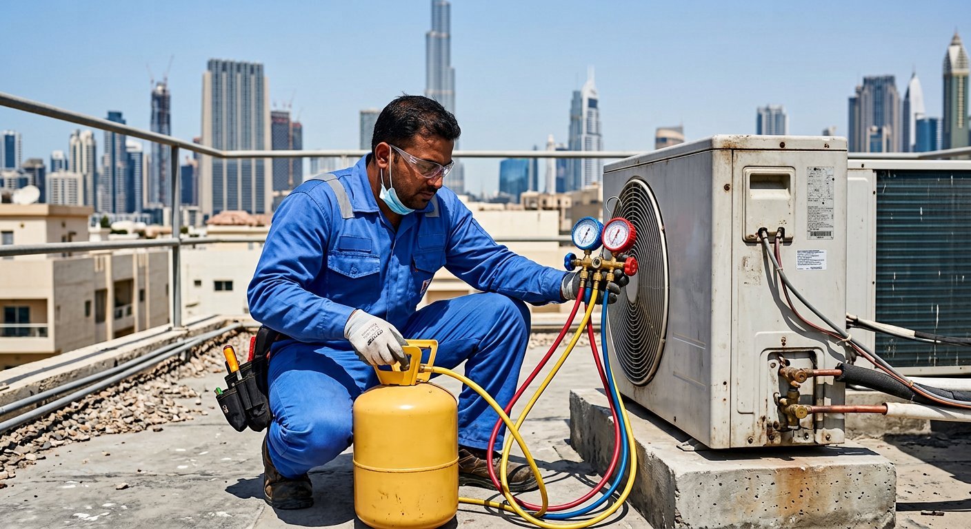 AC Gas Refill & Leak Fix