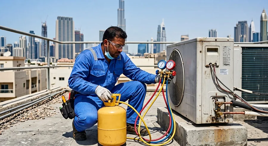 AC Gas Refill & Leak Fix