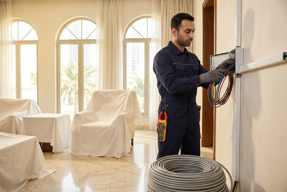 Villa & Flat Electrical Inspection & Rewiring